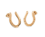 Sliding Plate Earrings, 14k Gold