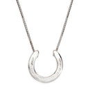 Eventer Shoe Necklace - Open Chain, Sterling Silver - Rusty Brown
