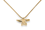 Anvil Necklace, 14k Gold - Rusty Brown