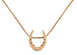 Front Toe Weight Necklace, 14k Gold - Rusty Brown