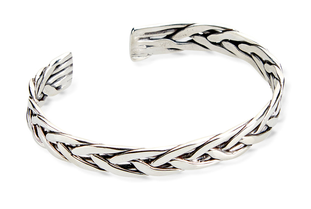 Buy GIVA Sterling Silver Braided Bracelet For Mens Online