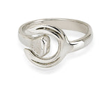 Plain Shoe & Nail Ring, Sterling Silver - Rusty Brown