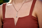 Crooked Nail Necklace, 14k Gold - Rusty Brown